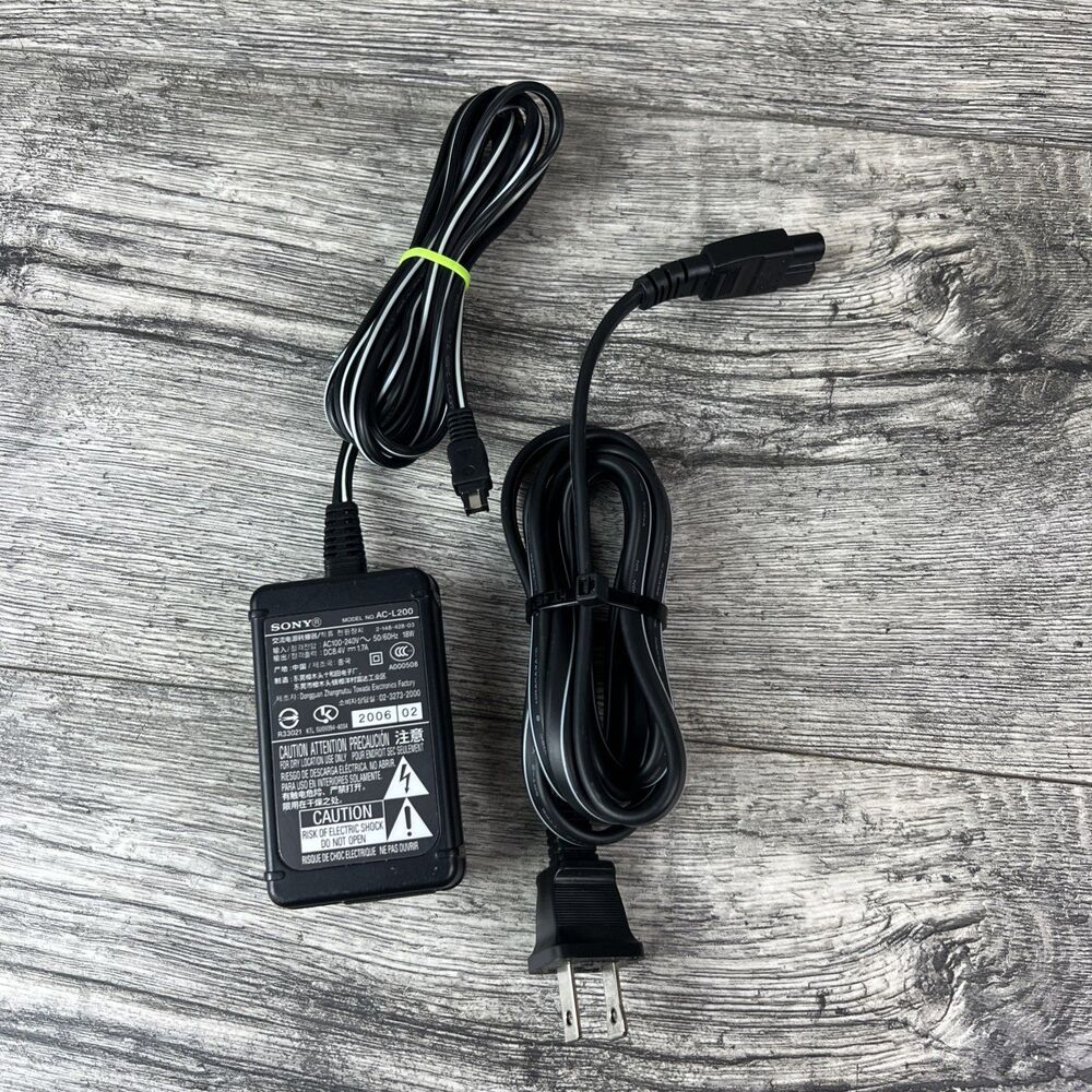 Genuine Original SONY AC-L200 AC-L200A AC-L200B AC-L200C Power Adapter Handycam